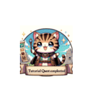 Tabby Cat's RPG Adventure Chibi Stickers（個別スタンプ：1）