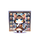 Tabby Cat's RPG Adventure Chibi Stickers（個別スタンプ：4）