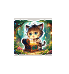 Tabby Cat's RPG Adventure Chibi Stickers（個別スタンプ：5）