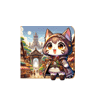 Tabby Cat's RPG Adventure Chibi Stickers（個別スタンプ：10）