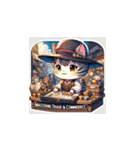 Tabby Cat's RPG Adventure Chibi Stickers（個別スタンプ：14）