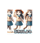 猫耳ギャル女子高生（個別スタンプ：32）