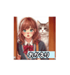 猫耳ギャル女子高生（個別スタンプ：38）