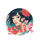 椿美人（個別スタンプ：11）