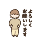 くれよんで描いてみた（あいさつ）（個別スタンプ：9）