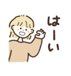 くれよんで描いてみた（あいさつ）（個別スタンプ：17）