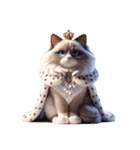 3D Art Cat Friends Ragdoll Simple（個別スタンプ：27）