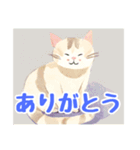 水彩画の猫  1（個別スタンプ：5）