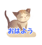 水彩画の猫  1（個別スタンプ：16）