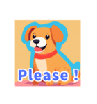 かわいい犬のゆるっとLINEスタンプ（個別スタンプ：1）