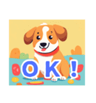 かわいい犬のゆるっとLINEスタンプ（個別スタンプ：4）