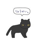 白キジ猫と黒猫（個別スタンプ：10）