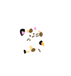 Simple Kitty シンプル猫 cat（個別スタンプ：1）