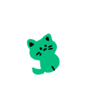 Simple Kitty シンプル猫 cat（個別スタンプ：8）
