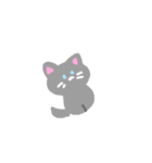 Simple Kitty シンプル猫 cat（個別スタンプ：12）