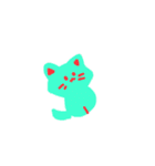 Simple Kitty シンプル猫 cat（個別スタンプ：14）