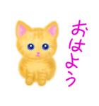 子猫茶トラらら（個別スタンプ：1）