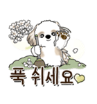 シーズー犬 『韓国語』（個別スタンプ：30）