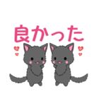 ちび黒モフにゃん3【日常】（個別スタンプ：21）