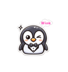 Lucky Penguins English Ver.（個別スタンプ：3）