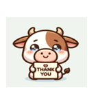 幸せな牛の感情たち（個別スタンプ：8）