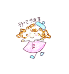 くるくるパーマの女の子②（個別スタンプ：1）