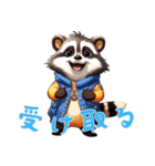 小さなアライグマの生活 Ver4 (にほんご)（個別スタンプ：10）