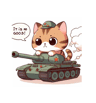 戦闘機に乗った子猫（個別スタンプ：20）