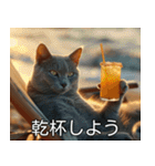 猫のきもち【毎日使える】（個別スタンプ：7）