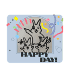 いろんなうさぎのLINEスタンプ！かわいさUP（個別スタンプ：3）