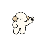踊るクリーム犬（個別スタンプ：16）
