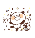 サッカーを頑張るパンダ（個別スタンプ：8）