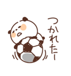 サッカーを頑張るパンダ（個別スタンプ：19）