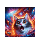 宇宙猫：表情の宇宙（個別スタンプ：16）
