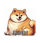 【ドット絵】ご意見番柴犬（個別スタンプ：8）