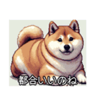 【ドット絵】ご意見番柴犬（個別スタンプ：23）