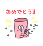 ストローくん ①（個別スタンプ：6）