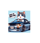 GTカーの猫の冒険（個別スタンプ：6）