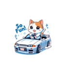 GTカーの猫の冒険（個別スタンプ：29）