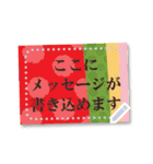 書き込めるハガキ型♥和風ポストカード（個別スタンプ：7）