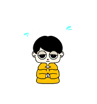 パーカー ぼくのスタンプ黒白（個別スタンプ：2）