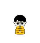 パーカー ぼくのスタンプ黒白（個別スタンプ：3）