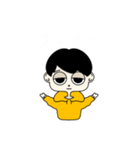 パーカー ぼくのスタンプ黒白（個別スタンプ：5）