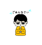 パーカー ぼくのスタンプ黒白（個別スタンプ：10）