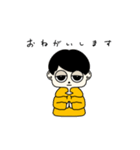 パーカー ぼくのスタンプ黒白（個別スタンプ：11）