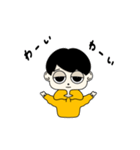 パーカー ぼくのスタンプ黒白（個別スタンプ：16）