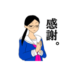 女学生の断言。（個別スタンプ：3）