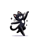 かわいい黒猫スタンプ！（個別スタンプ：2）