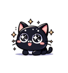 かわいい黒猫スタンプ！（個別スタンプ：3）