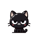 かわいい黒猫スタンプ！（個別スタンプ：5）